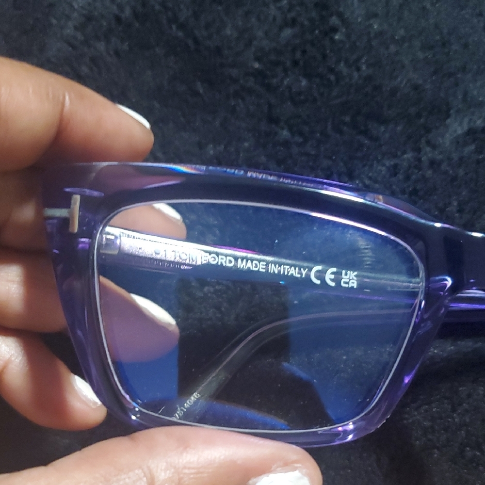 Authentic Tom Ford Violet Square Glasses - image 6